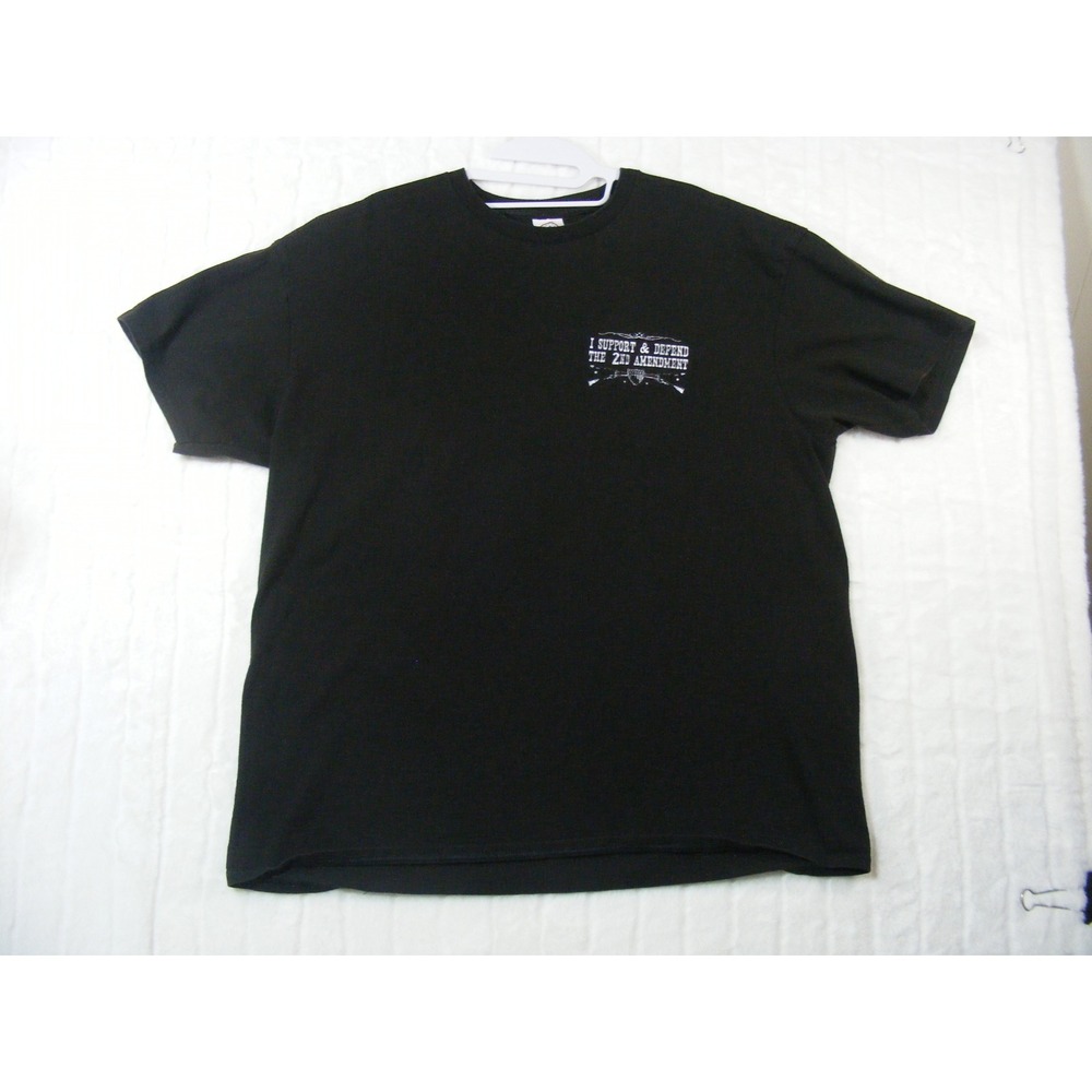 Delta Pro Weight T-Shirt Mens XL Black Excellent 2nd Amendment Graphic Tee